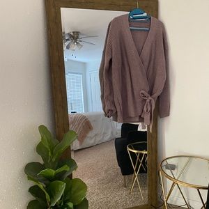 Lavender Wrap Sweater